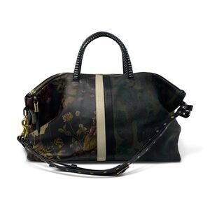 NWOT Kempton & Co Woodleigh Holdall Leather Floral and Camouflage Bag
